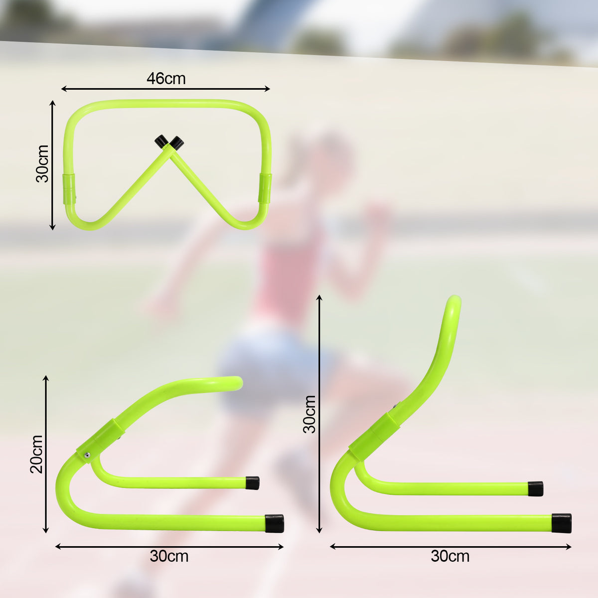 Speed & Agility Training Set Koordinationsleiter, Trainingsset Enthält 1 Agility Leiter, 6 verstellbare Hürden, 12 Hütchen, Aufbewahrungstasche, Trainingsgerät für alle Sportarten
