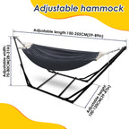 Hängematte mit Gestell, bis 200 kg Belastbar,2 Personen,Klappbar Hängematte Outdoor mit Gestell für Garten,Terrasse,Balkon,mit Tragetasche Metallgestell