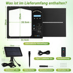Elektrisches Solartor für Hühnerställe – Automatisches Hühnerstalltore mit Lichtsensor – LCD-Display – Zeitschaltuhr – Fernbedienung – Intelligente Schutzfunktion