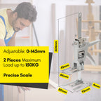 Arbeitssparender Möbelheber 2/4 Stück 30 cm bis 150kg Handwerkzeugheber, Armwagenheber mit Skala & Doppelschnelligkeitsabsenkung, Hubbereich 0-145mm