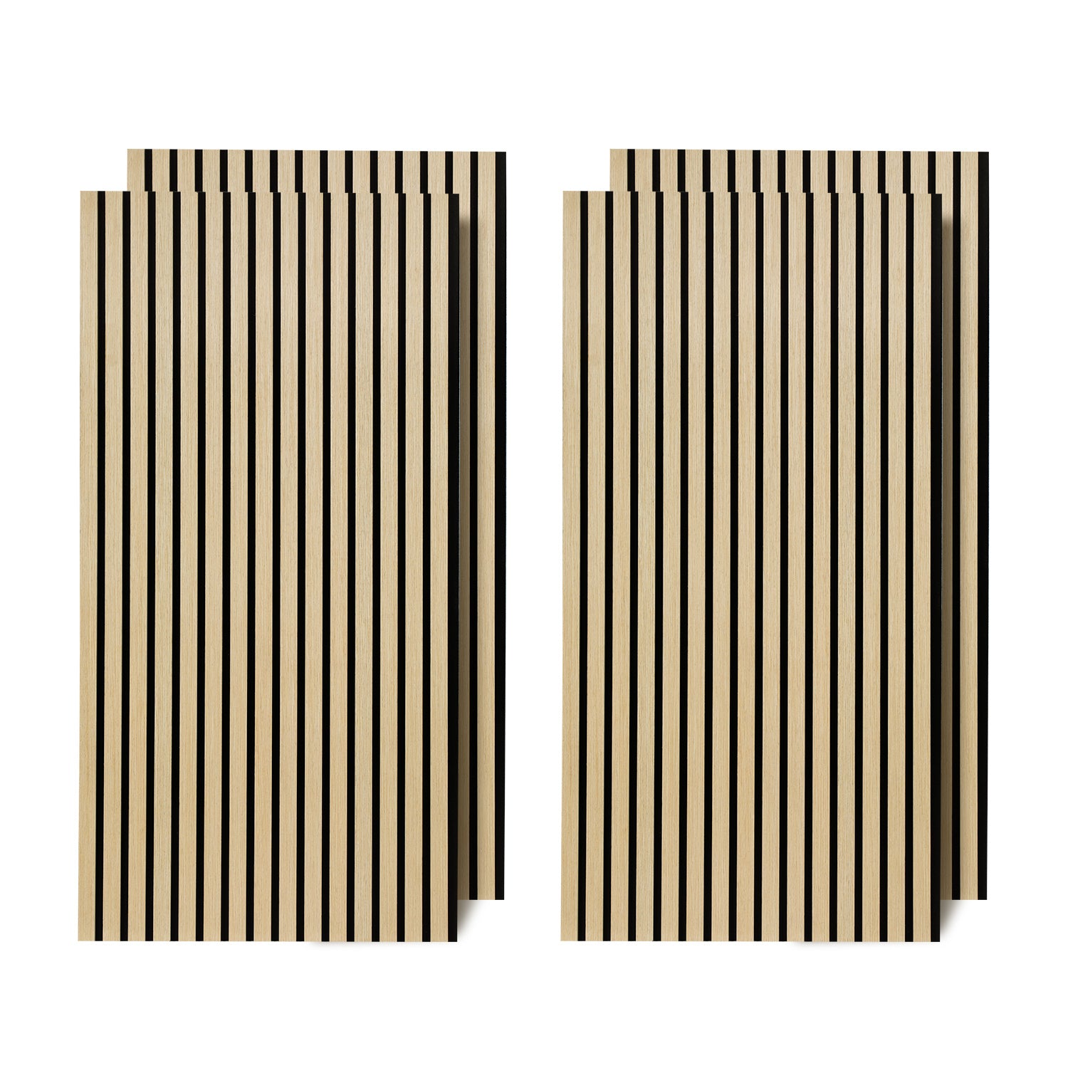 120 x 60 cm große Akustikplatten aus Holz, Wandpaneele mit Holzfurnier und Filzrückseite, geeignet für die Wandverkleidung in Ateliers und Privathaushalten sowie für großflächige Innenwandverkleidungen – Holzmaserung