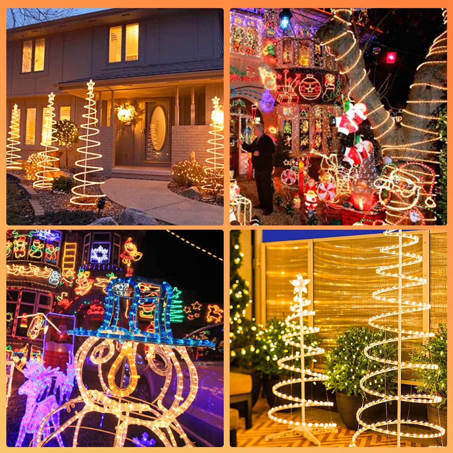 10/20/30 Meter lange LED-Lichterkette für den Außenbereich, gelbe LED-Lichterkette, 8 Leuchtmodi mit Speicherfunktion, wasserdichtes Design, geeignet für Garten, Weihnachtsfeiern und Hochzeiten