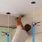 Teleskophalterung für die Decke (2er- bzw. 4er-Set), maximale Tragkraft pro Stück 50 kg, Neigungswinkel bis zu 45 Grad, einhändig bedienbar, geeignet für Wand- und Deckenmontage