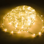 10/20/30/40/50 Meter warmweiße LED-Lichterketten, 8 Modi mit Speicherfunktion, LED-Röhren für den Außenbereich, wasserdichtes Design, geeignet für Gärten, Weihnachtsfeiern und Hochzeiten