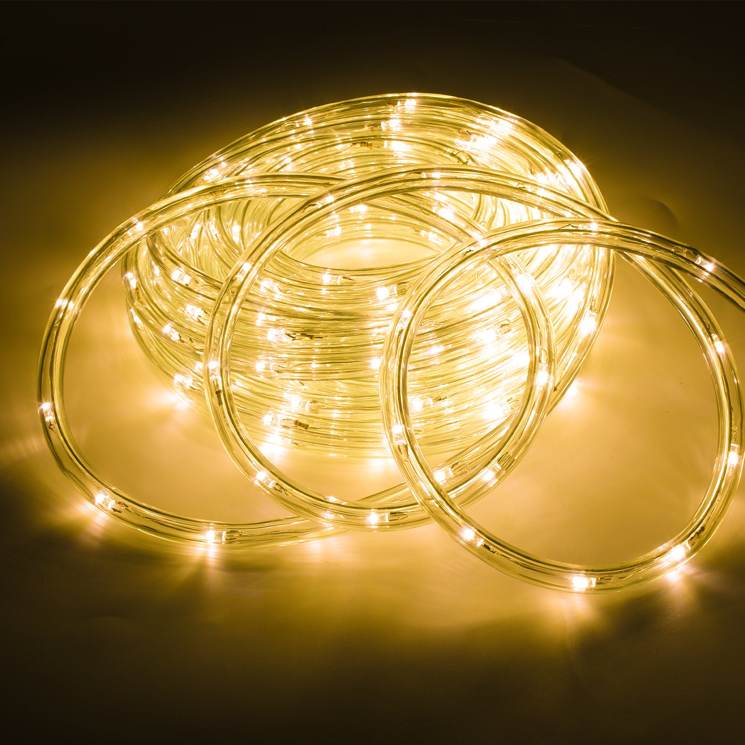 10/20/30/40/50 Meter warmweiße LED-Lichterketten, 8 Modi mit Speicherfunktion, LED-Röhren für den Außenbereich, wasserdichtes Design, geeignet für Gärten, Weihnachtsfeiern und Hochzeiten