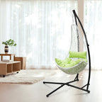 Hängesessel Gestell Hängemattengestell aus Metall Hängesessel-Ständer 150kg für Hängesessel im Innenbereich, Schlafzimmer, Garten (L x W x H)120 x 120 x 210cm