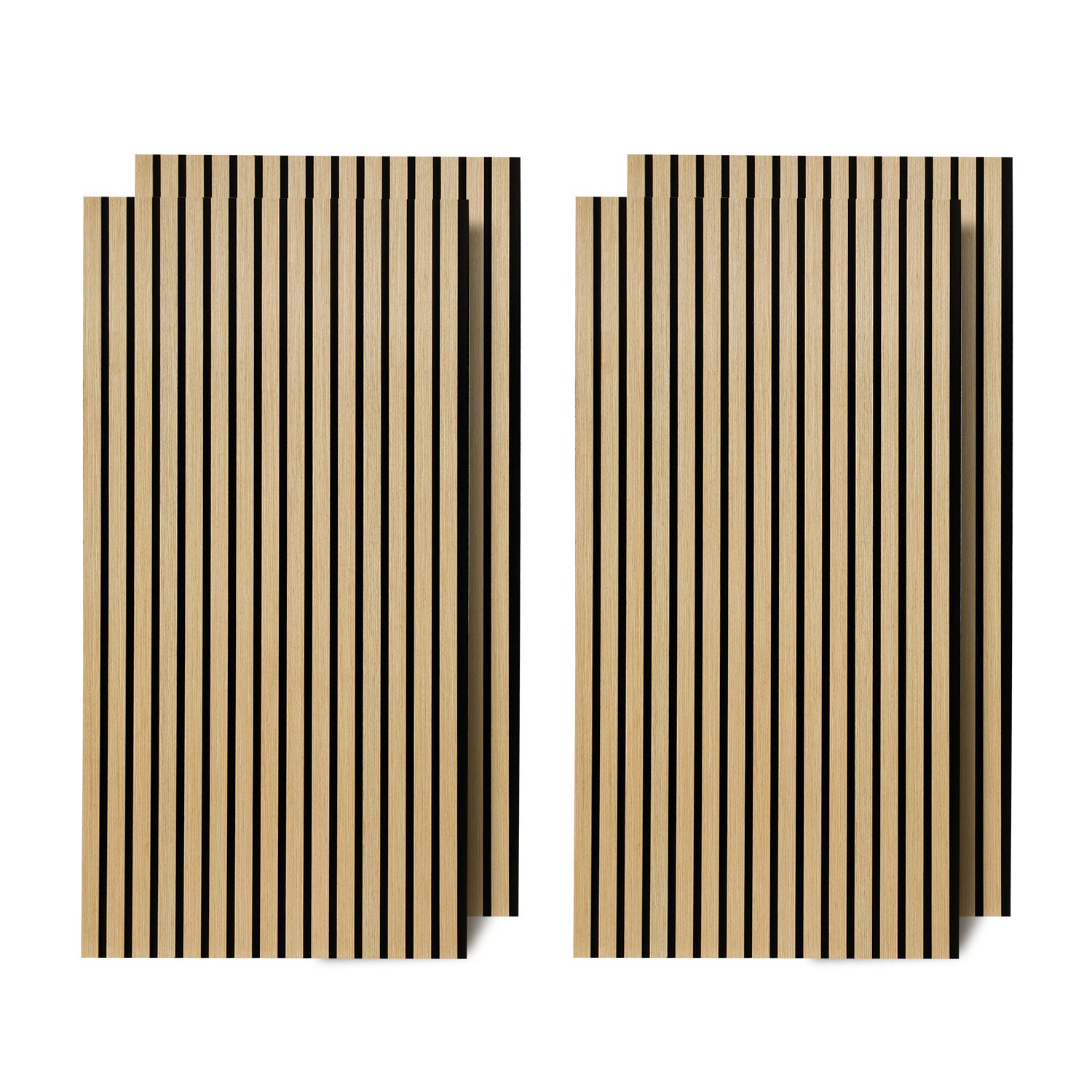 120 x 60 cm große Akustikplatten aus Holz, Wandpaneele mit Holzfurnier und Filzrückseite, geeignet für die Wandverkleidung in Ateliers und Privathaushalten sowie für großflächige Innenwandverkleidungen – Holzmaserung