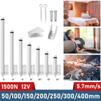 1500N Linearantrieb mit 50-400mm Hublänge, 12V DC Linearmotor für Möbel, Automatisierung & DIY-Projekte, Starker Verstellantrieb für Sofalift, Tischverstellung & mehr (50MM)