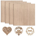 3 mm dickes Sperrholz, 300 x 300 mm, 30er-Pack, Walnussholz, handgefertigte Zuschnitte, geeignet für Modellbau, Laserschneiden, Lasergravur, Kohlezeichnung, Malerei und DIY-Ölmalerei