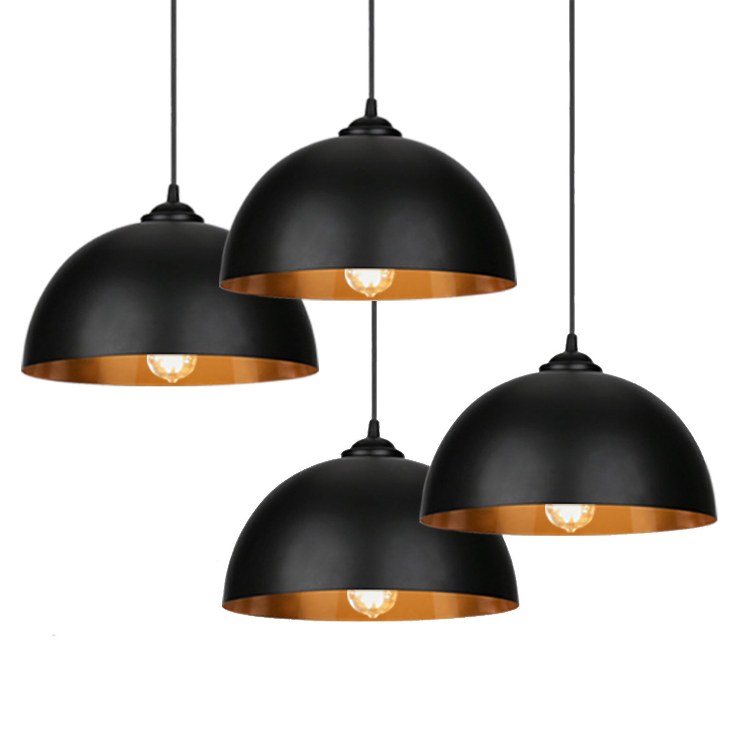 Lampenschirm im Retro-Metall-Look, Lampenschirm im Industrial-Stil, E27-Fassung, Durchmesser 30 cm (ohne Glühbirne), geeignet für Wohnzimmer, Esszimmer und Keller