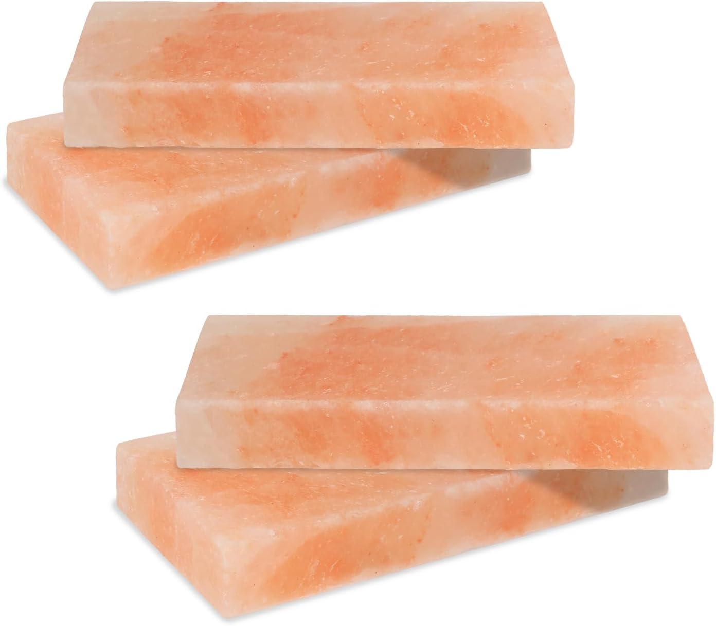 2/4/6/8 set L Salzstein zum Grillen, 20x10x2,5cm Salz Grillsteine, Original Kristallsalz, Wiederverwendbar Salzgrillstein, Salzplatte zum Grillen für BBQ