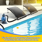 Sonnenkollektor Poolheizung, 113x69x35cm Solarheizung Maximaler Durchfluss 10000 L/h, Pool Heizungen Solaranlage für Warmwasser, Gartendusche, Pool