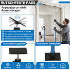 115-290CM Stützstange für Tischlerarbeiten, inklusive Aufbewahrungstasche | Tragkraft 100 kg, 4-stufige Höhenverstellung, Hilfswerkzeug für die Schrankmontage, inklusive Aufbewahrungstasche