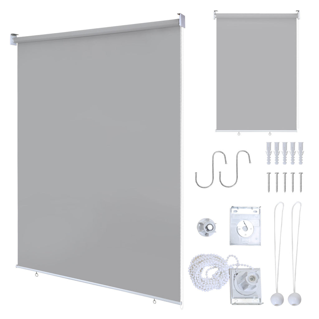 Vertikalmarkisen, Aussenrollos, Balkonrollos, Sichtschutz, Wind- und Regenschutz, Sonnenschutz, UV-Schutz; geeignet für Balkone, Terrassen und Gärten（副本）（副本）