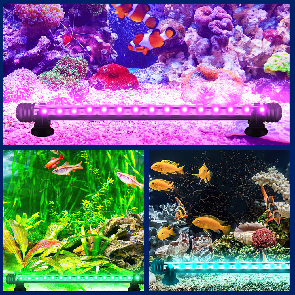 18-112cm LED Aquarium IP67 RGB Süßwasserfische Schildkröten Timing-Funktion