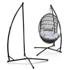 Hängesessel Gestell Hängemattengestell aus Metall Hängesessel-Ständer 150kg für Hängesessel im Innenbereich, Schlafzimmer, Garten (L x W x H)120 x 120 x 210cm