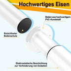 Möbelfüße 4 Stück, Tischbeine höhenverstellbar 70-110 cm, Möbelbeine aus Stahl bis 200 kg belastbar, mit 16 Schrauben, für Tisch, Schrank, Nachttisch, Schlafsofa, Schwarz/Weiß