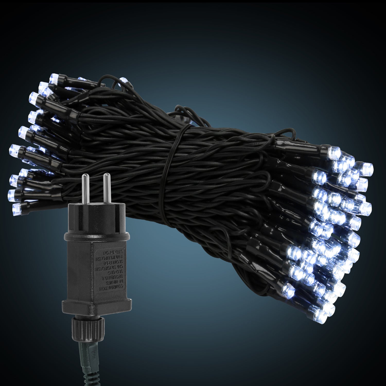 10/20/30 Meter Außenbeleuchtung, 100/200/300 LED-Lichterketten, 8 Lichtmodi, mit Stecker, Schutzklasse IP44, für den Innen- und Außenbereich geeignet, ideal für Weihnachten, Ostern, Halloween und Hochzeitsfeiern