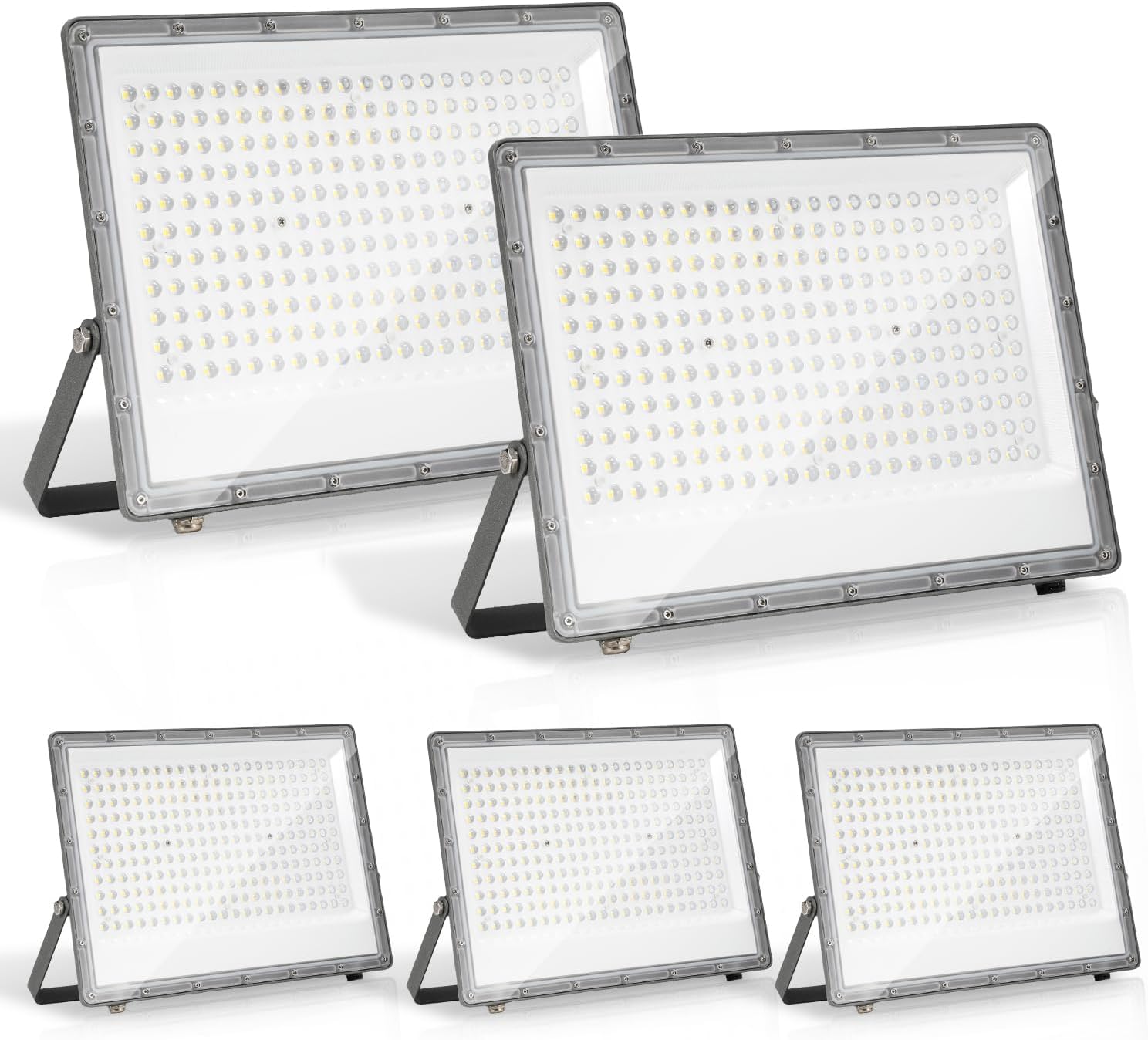 50/100/150/200 W LED Außenstrahler, LED Strahler Außen Innen, 6000K Kaltweiß Außenleuchte Superhell, IP65 Wasserfest, LED Scheinwerfer, LED Flutlicht für Gärten Garage Flur