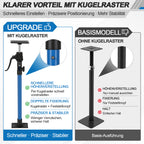 60–115 cm Stützstange für Tischlerarbeiten, inklusive Aufbewahrungstasche | Tragkraft 100 kg, 3-stufige Höhenverstellung, Hilfswerkzeug für die Schrankmontage, inklusive Aufbewahrungstasche