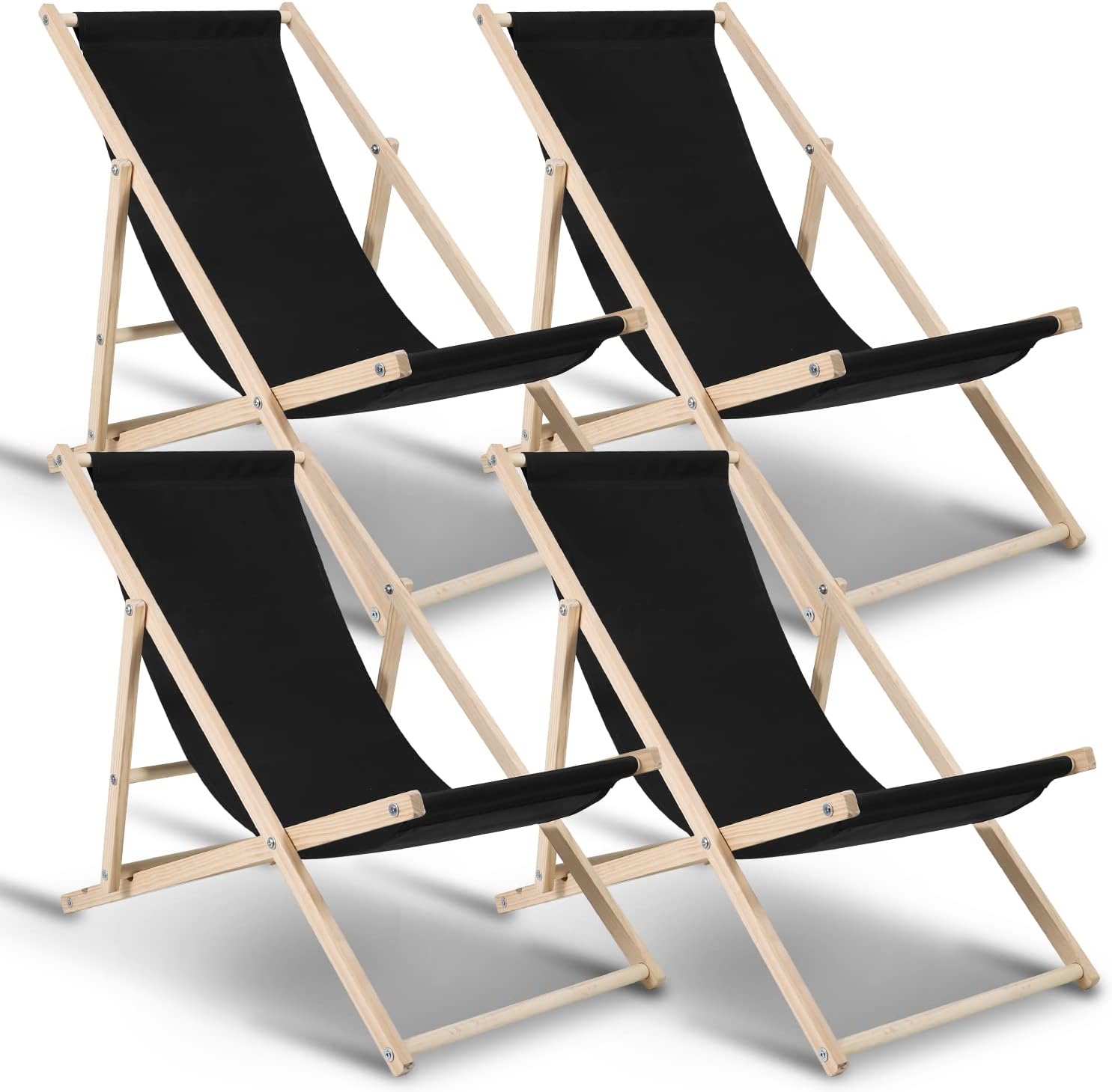 Klappbarer Liegestuhl, verstellbar, Belastbarkeit 120 kg, geeignet für Strand, Camping und Balkon, Klappstuhl für drinnen und draußen, Strandliegestuhl, wetterfester Freizeitliegestuhl, Camping-Liegestuhl