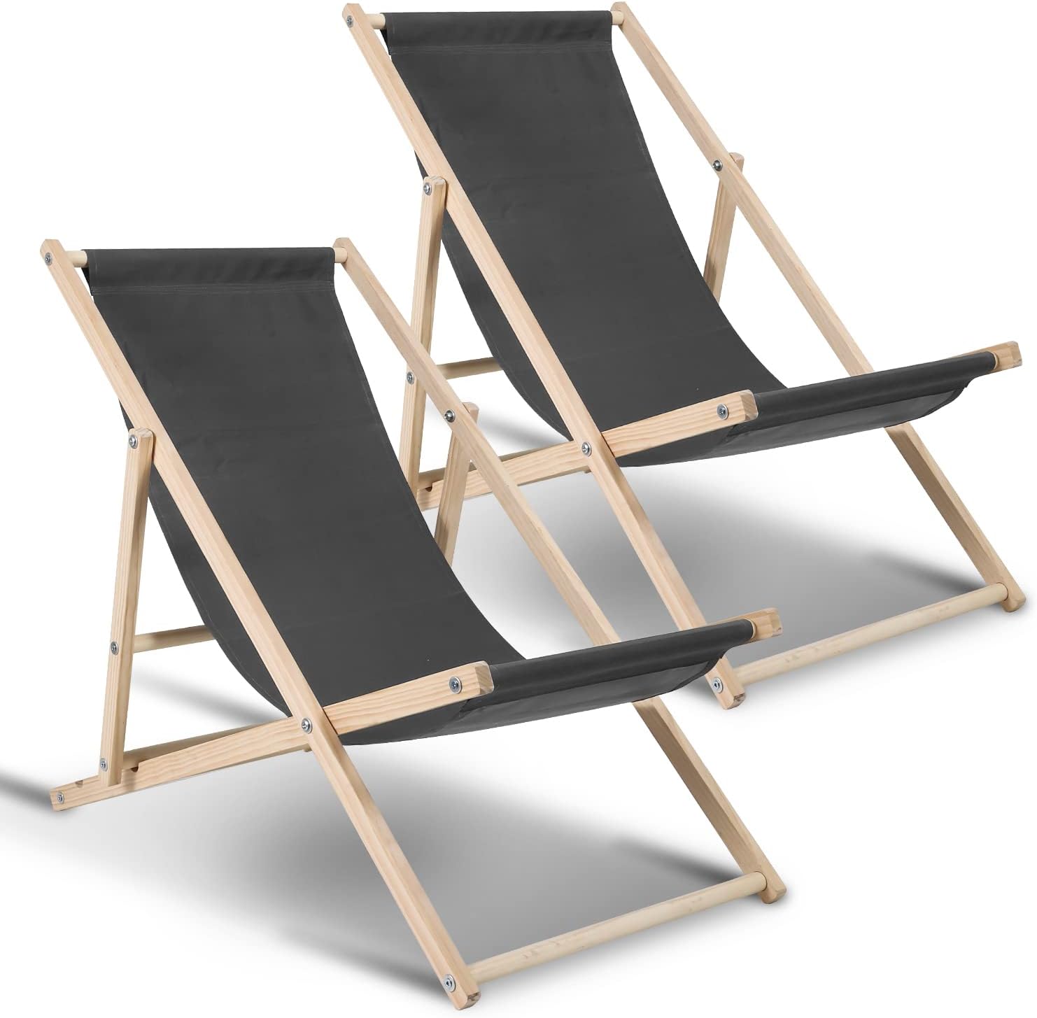 Klappbarer Liegestuhl, verstellbar, Belastbarkeit 120 kg, geeignet für Strand, Camping und Balkon, Klappstuhl für drinnen und draußen, Strandliegestuhl, wetterfester Freizeitliegestuhl, Camping-Liegestuhl