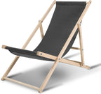 Klappbarer Liegestuhl, verstellbar, Belastbarkeit 120 kg, geeignet für Strand, Camping und Balkon, Klappstuhl für drinnen und draußen, Strandliegestuhl, wetterfester Freizeitliegestuhl, Camping-Liegestuhl