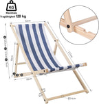 Klappbarer Liegestuhl, verstellbar, Belastbarkeit 120 kg, geeignet für Strand, Camping und Balkon, Klappstuhl für drinnen und draußen, Strandliegestuhl, wetterfester Freizeitliegestuhl, Camping-Liegestuhl