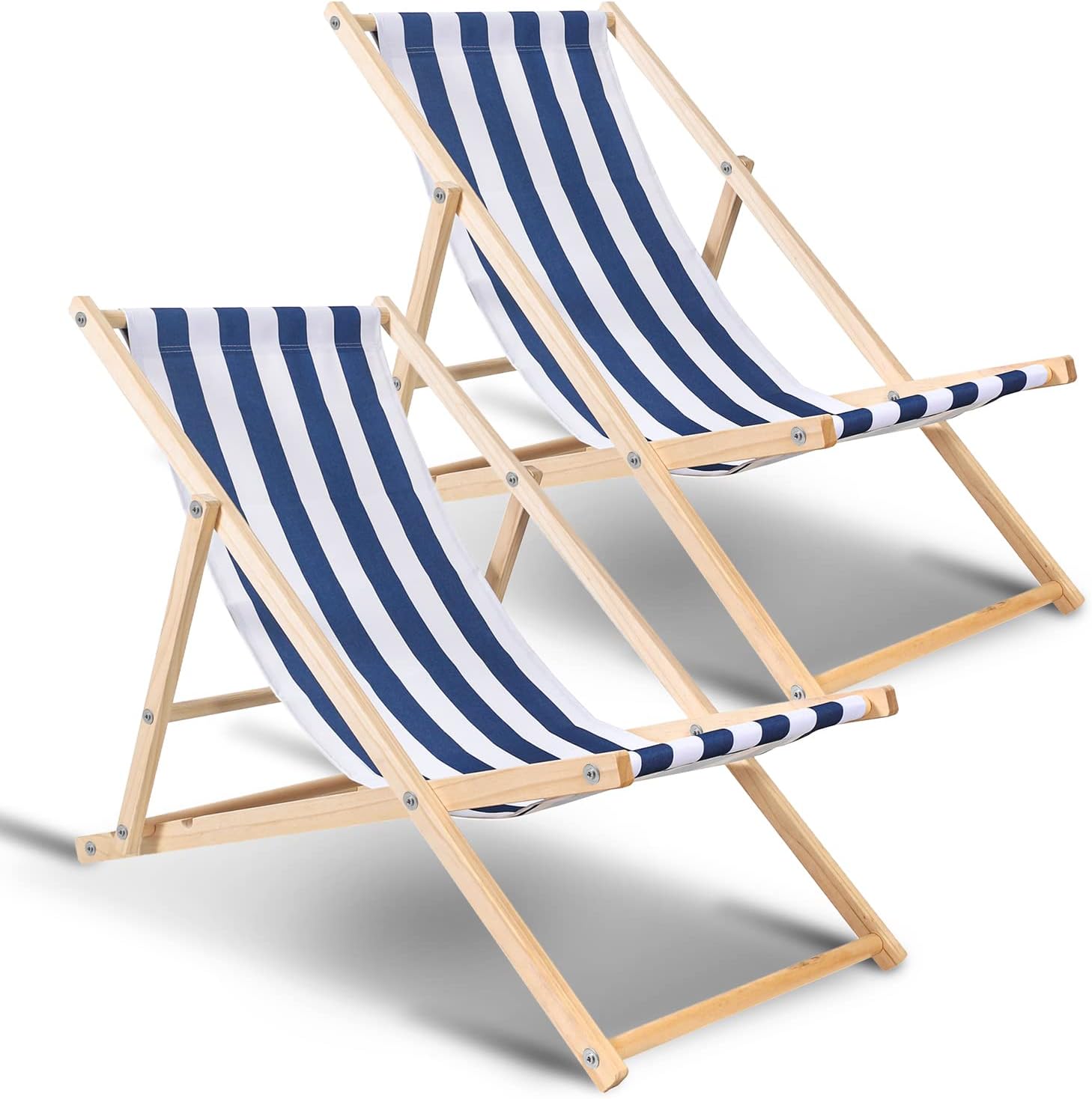 Klappbarer Liegestuhl, verstellbar, Belastbarkeit 120 kg, geeignet für Strand, Camping und Balkon, Klappstuhl für drinnen und draußen, Strandliegestuhl, wetterfester Freizeitliegestuhl, Camping-Liegestuhl