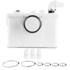 Hebeanlage Schmutzwasserpumpe, 700W Fäkalienpumpe 190L/min Kleinhebeanlage, 4 in 1 Schmutzwasser Abwasser Fäkalien Pumpe für WC Waschmaschine Waschbecken,Sehr Leise