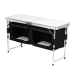 Campingküche Campingschrank Faltschrank Küchenbox Campingschrank Reiseküche mit Staufächer & Tragetasche für Camping, Garten, Outdoor-Aktivitäten
