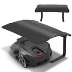 Rasenmäherabdeckung, Carport aus ABS-Kunststoff, Carport mit Überdachung, Garage für Mähroboter mit klappbarem Dach, für den Garten geeignet, 73 x 57 x 40 cm, schwarz