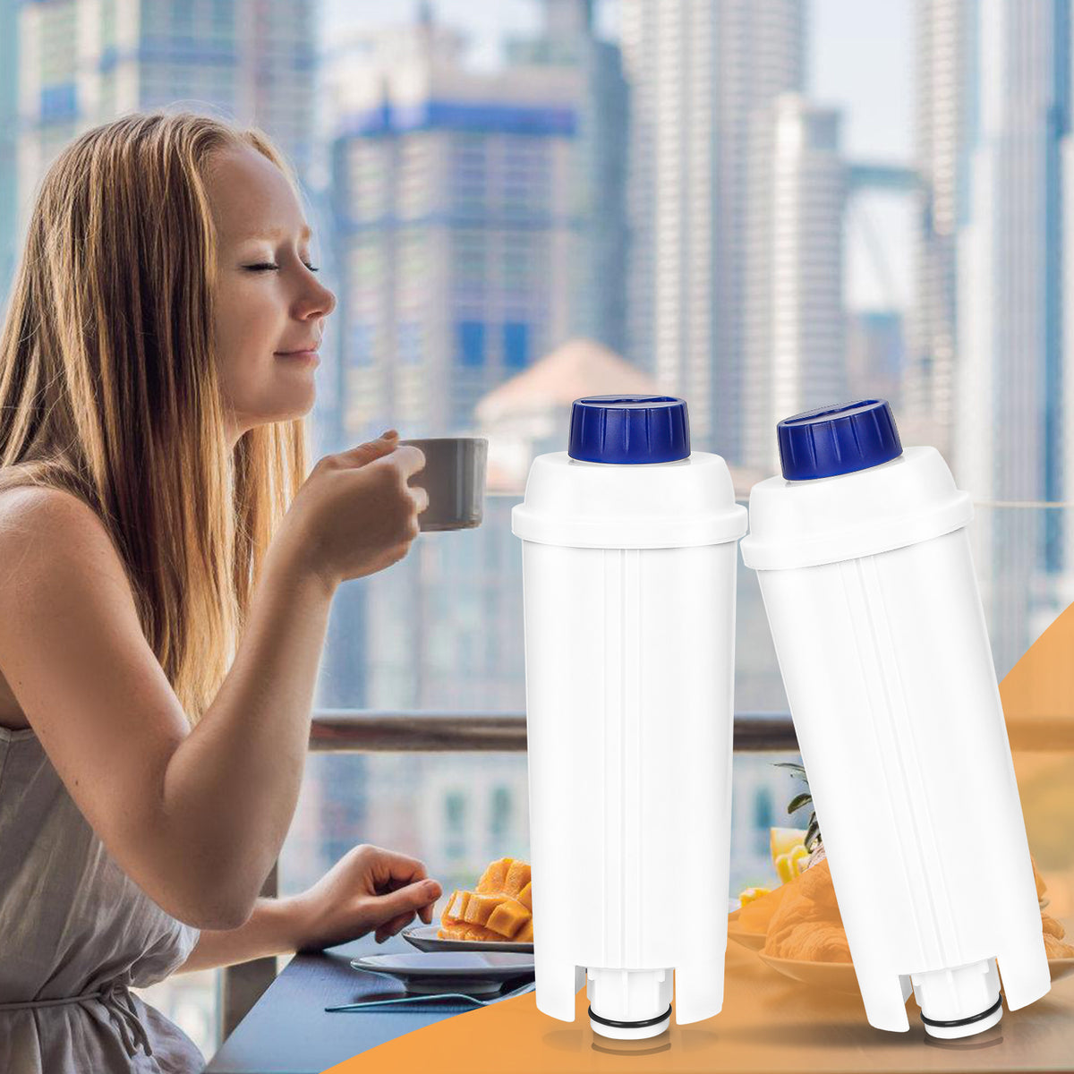 DeLonghi Wasserfilter Kompatibel Magnifica 2-10x Original DLSC002 Ersatzfilter