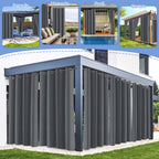 Outdoor Vorhang Wetterfest mit Ösen Sonnenschutz Wasserdicht Thermovorhang Panel,Dunkelgrau