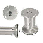 Alulegierung Möbelfüsse 4 Stück, belastbar bis 200-300kg,silbrig Aluminium-Möbelfüße, 6–20 cm, silberne Metalloptik, für Sofa, Schrank, Kommode und DIY.