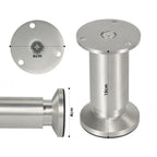 Alulegierung Möbelfüsse 4 Stück, belastbar bis 200-300kg,silbrig Aluminium-Möbelfüße, 6–20 cm, silberne Metalloptik, für Sofa, Schrank, Kommode und DIY.