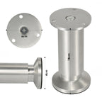 Alulegierung Möbelfüsse 4 Stück, belastbar bis 200-300kg,silbrig Aluminium-Möbelfüße, 6–20 cm, silberne Metalloptik, für Sofa, Schrank, Kommode und DIY.