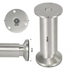 Alulegierung Möbelfüsse 4 Stück, belastbar bis 200-300kg,silbrig Aluminium-Möbelfüße, 6–20 cm, silberne Metalloptik, für Sofa, Schrank, Kommode und DIY.