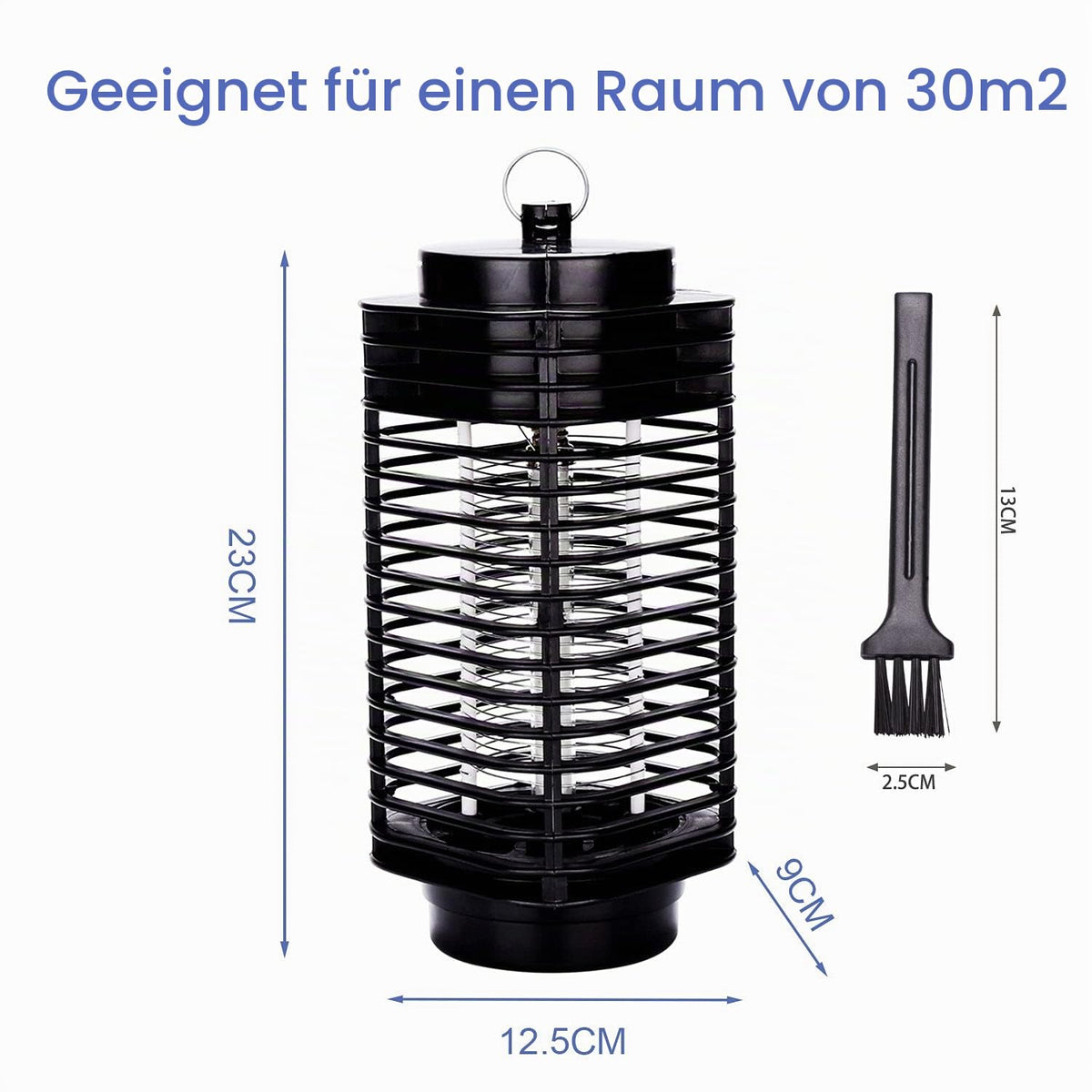 Mückenvernichter, 3-W-UV-LED-Insektenfalle, Mückenlampe, Reichweite 20 Quadratmeter, inklusive Mückenlampe, Fliegenfalle und Insektenfalle für den Innen- und Außenbereich, geeignet für Innenräume, Gärten, Terrassen und Restaurants