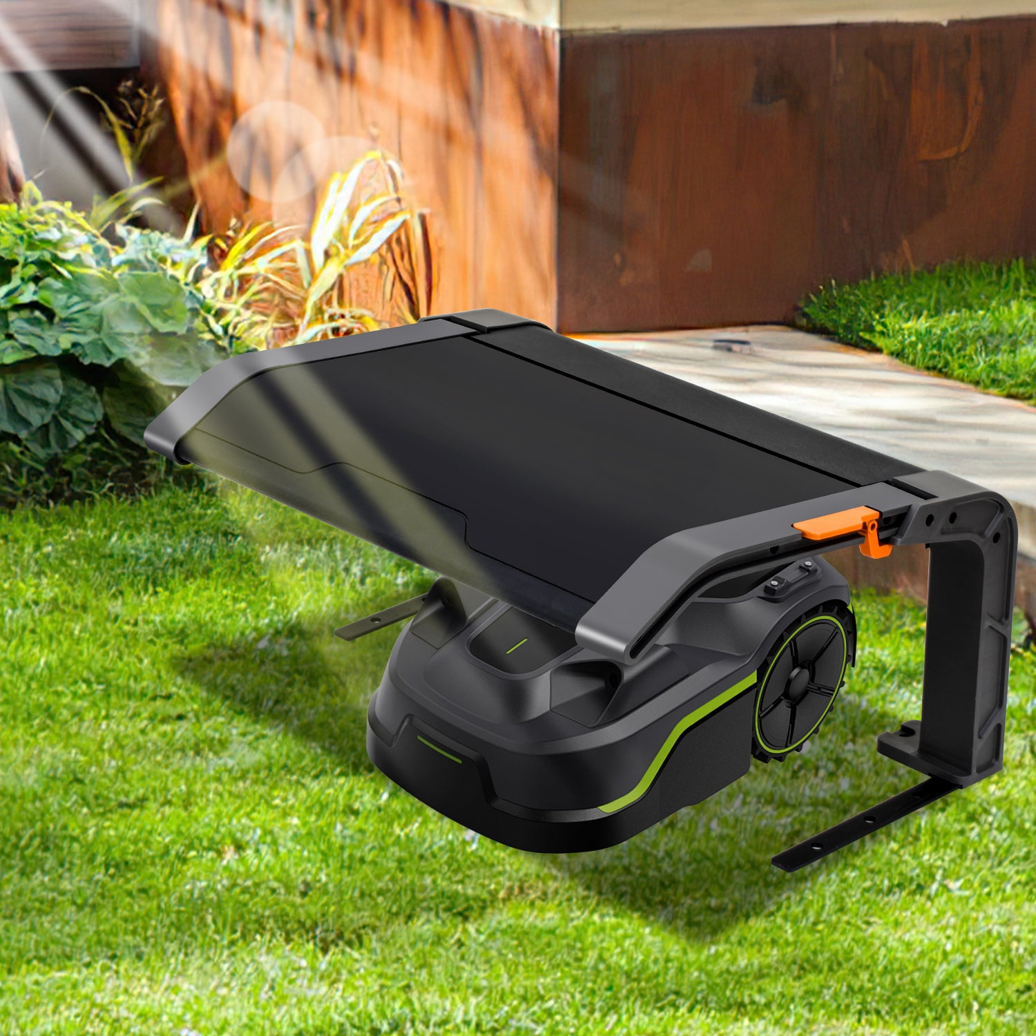 Klappbare Mähroboter Garage Dach Carport Überdachung für Rasenroboter Rasenmäher 72x56x36cm Rasenmähroboter Garage Schutzhülle Schutz vor Regen, Hagel und UV-Strahlen
