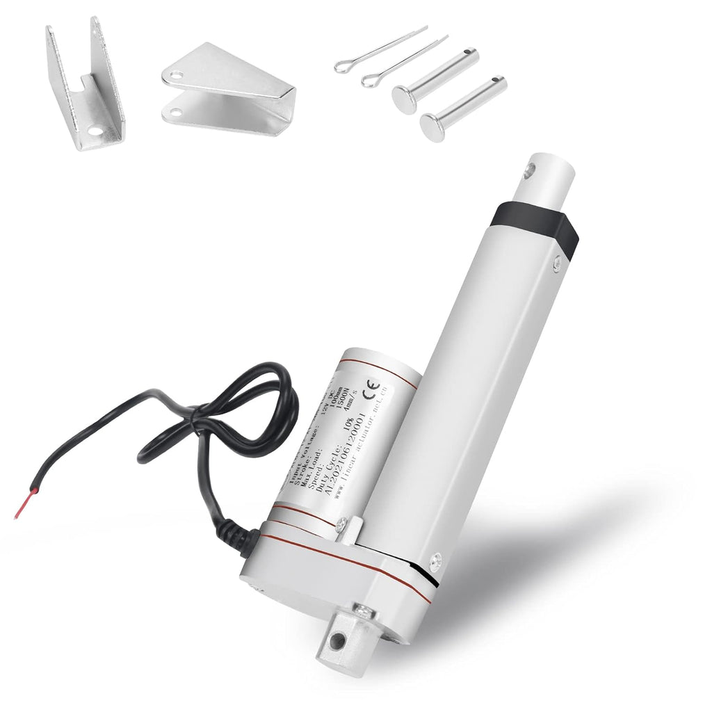 1500N Linearantrieb mit 50-400mm Hublänge, 12V DC Linearmotor für Möbel, Automatisierung & DIY-Projekte, Starker Verstellantrieb für Sofalift, Tischverstellung & mehr (50MM)