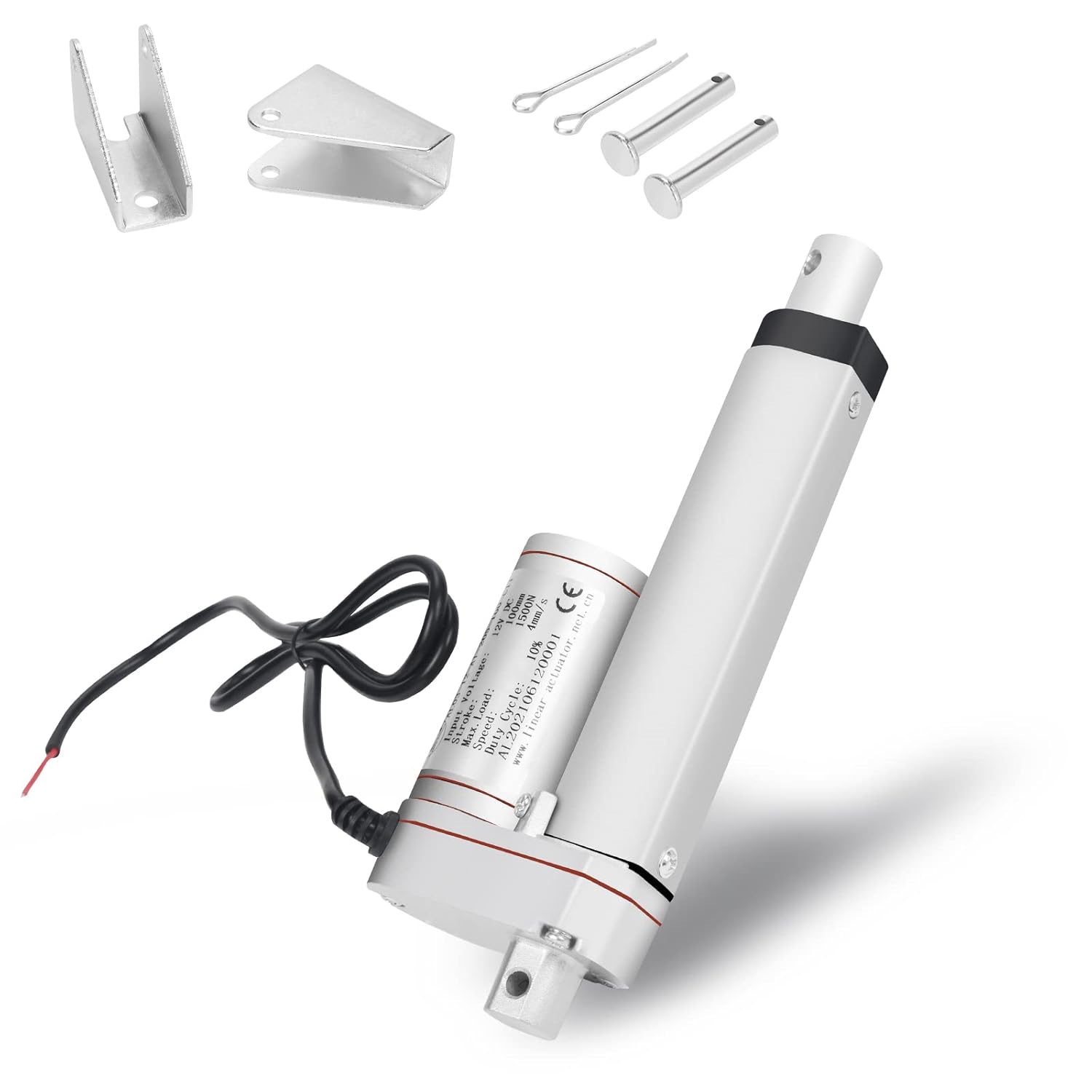 1500N Linearantrieb mit 50-400mm Hublänge, 12V DC Linearmotor für Möbel, Automatisierung & DIY-Projekte, Starker Verstellantrieb für Sofalift, Tischverstellung & mehr (50MM)
