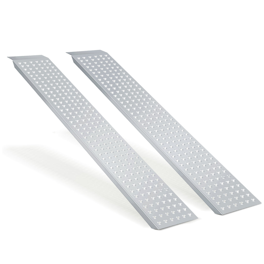 Verladerampe aus verzinktem Stahl für Anhänger, 2er-Set, 135 cm/160 cm