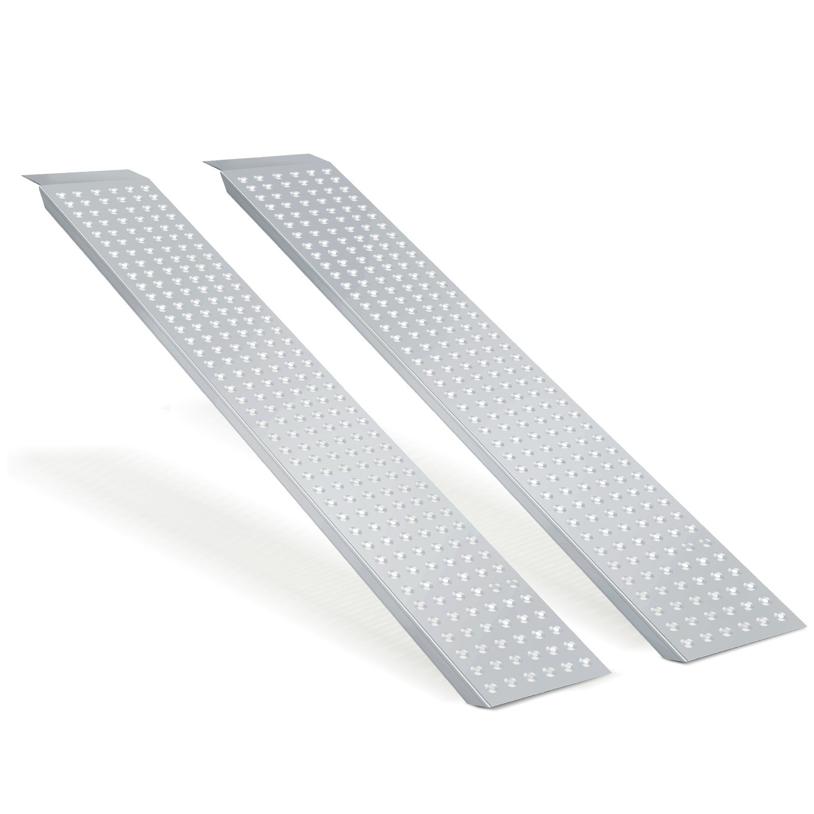 Verladerampe aus verzinktem Stahl für Anhänger, 2er-Set, 135 cm/160 cm