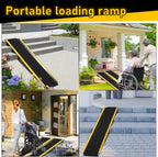 Laderampen-Set, 2er-Set, 118 cm, Aluminium, Tragkraft 300 kg pro Rampe