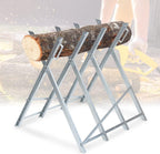 Sägeständer 81 x 80 x 80 cm, maximale Tragkraft 150 kg, Sägeständer aus Holz, verzinkt, klappbar, geeignet für Kettensägen oder Handsägen