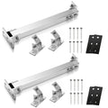 2 Set PV Modul Halterung Solarpanel Aufständerung Flachdach 0-60° Silber Set