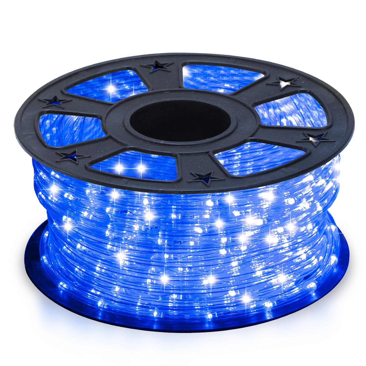10/20/30 Meter lange LED-Lichterkette in Blau, 8 Leuchtmodi mit Speicherfunktion, Lichterkette für den Außenbereich, wasserdichtes Design, geeignet für Garten, Weihnachtsfeiern und Hochzeiten