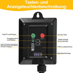 30/50/80/100 Meter lange Solar-Lichterkette für den Außenbereich, 300/500/800/1000 LED-Lämpchen, warmweißes Licht, USB-Aufladung und Solarstromversorgung, 8 Beleuchtungsmodi und Timer-Funktion, Schutzklasse IP44