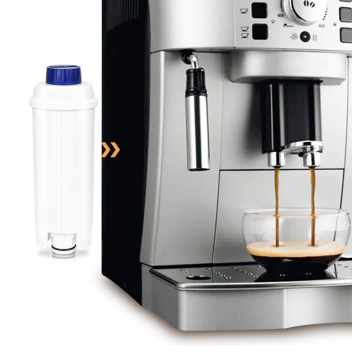 DeLonghi Wasserfilter Kompatibel Magnifica 2-10x Original DLSC002 Ersatzfilter